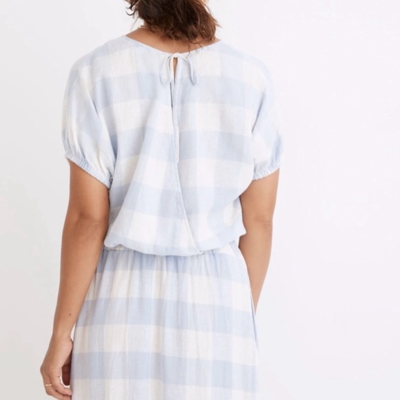 NWT Madewell 2 Piece Linen-Blend Bubble Top & Side-Button Midi Skirt, Sz XS - Picture 3 of 10